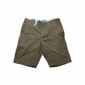Toddland Shipwreck Shorts Mens 33 Olive Green Nautical Anchor Cutoff Chino New